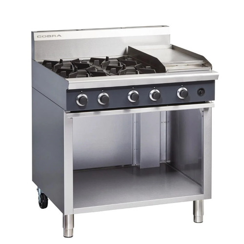 Cobra by Moffat Cooktop with 4 Burners and Griddle On Cabinet Base Natural Gas C9C