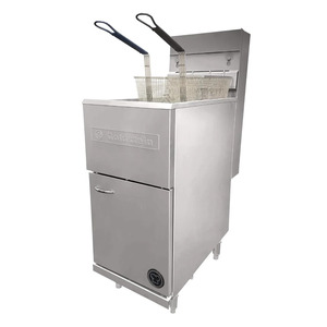 Goldstein Gas 2 Basket Tube Fryer Single Pan 18Ltr NT