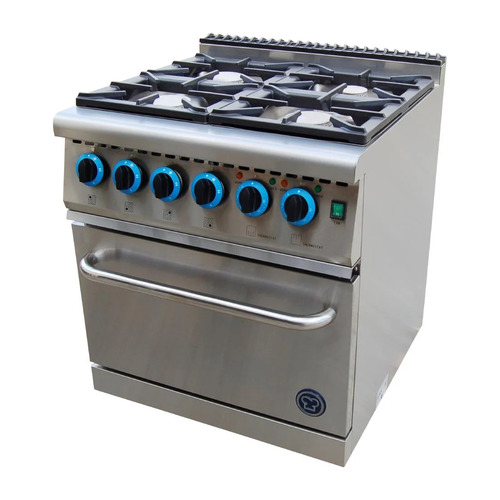 Goldstein 4 Burner Gas Range with Fan Forced Electric Oven School NT